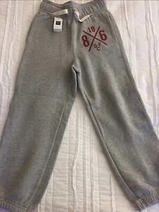 NWT Gap Sweatpants Pockets Boys Gray Small (6-7) - Picture 1 of 3