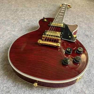Custom Electric Guitar Red Tiger Burst Professional Guitar - Picture 1 of 2