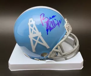 Bum Phillips Coach SIGNED Houston Oilers Mini Helmet Luv Ya PSA/DNA AUTOGRAPHED - Picture 1 of 2