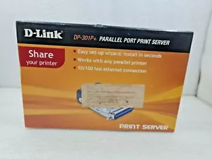 D LINK DP-301P+ PARALLEL PORT FAST ETHERNET PRINT SERVER - Picture 1 of 11