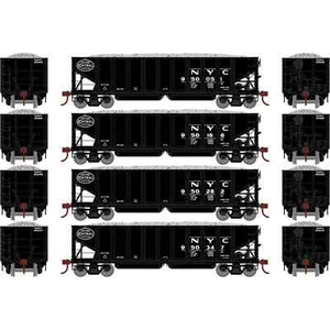 HO-Gauge - Athearn - New York Central 40' Outside-braced Ballast Hopper 4-Pack 2 - Picture 1 of 1