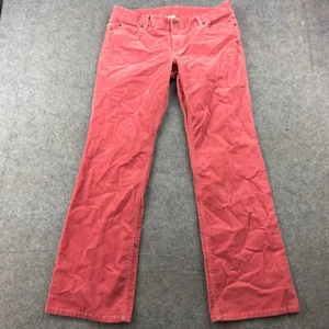 J Crew Pants Womens 12 Regular Pink Chino Corduroy Favorite Fit Bootleg - Picture 1 of 10