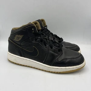 Nike Air Jordan 1 Retro Mid GS 554725-042 Negro Zapatos Niños 6Y Mujeres Talla 7.5 - Imagen 1 de 8