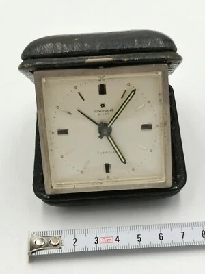 Junghans ATO-Vox Reisewecker - Mechanisch alt antik Leder Etui - Bild 1 von 4