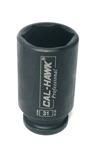 31MM x 1/2" Dr Deep Impact Socket 6-Point, Made of CR-MO and Taiwan, BSSM431 - Bild 1 von 2