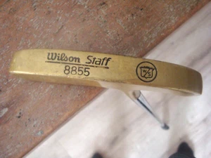 Wilson Staff 8855 Brass Blade 2-Way Putter Golf Club 34" "BEAUTY" - Picture 1 of 7