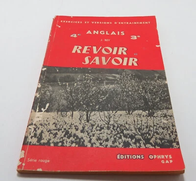 Anglais Revoir Savoir Exercices Et Versions D'Entrainement 1938 Vintage Paperbac - Image 1 of 4