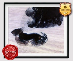 Giacomo Balla Dynamism of a Dog 3D EffectsTexture Gel Handmade Ready to hang - Picture 1 of 17