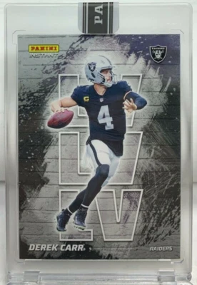 Derek Carr 2021 Panini Instant NFL My City BLACK Parallel #'d 1/1 - RAIDERS - Image 1 of 2