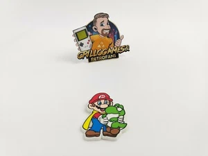 Nintendo Mario & Yoshi Ansteckpin | Pin | Enchufe 1995 - Imagen 1 de 3