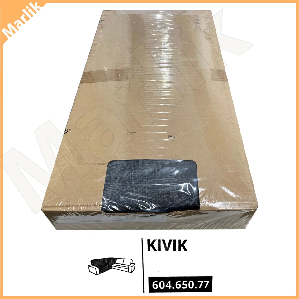 IKEA KIVIK Cover for Sofa Corner Section Skiftebo Dark Gray Slipcover 604.650.77