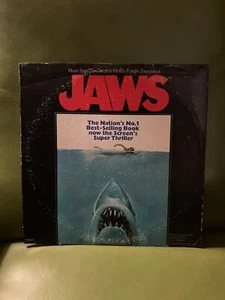 Jaws Original Soundtrack John Williams LP Vinyl 1975 VG- - Picture 1 of 3