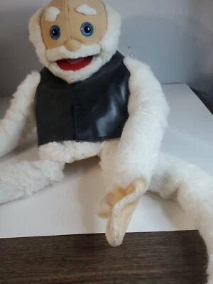 Vintage 1995 EZ Trading Grandpa 42" Old Man Hand Pole Puppet White - Image 1 of 4