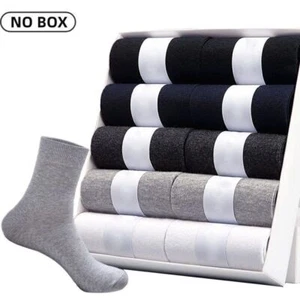 Lot 5-10 Pairs Men Women Unisex Cotton Athletic Sports Work Crew Solid Socks New - Picture 1 of 33