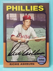 2019 Topps Archives 1975 Design Purple /175 Richie Ashburn #158 HOF - Picture 1 of 2