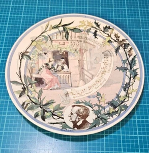 Plato antiguo sarreguamines de loza francesa - Imagen 1 de 10