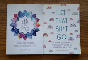 Zen as F*ck & Let That Sh*t Go Journal Konvolut 2 Bücher Monica Sweeney - Bild 1 von 2