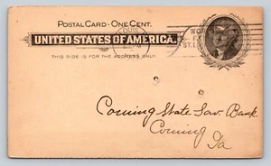 c1902 Postal Card BUCKLEY CUSTOM SHIRT MFG CO Bill WORLD'S FAIR St. Louis Cancel - Picture 1 of 3