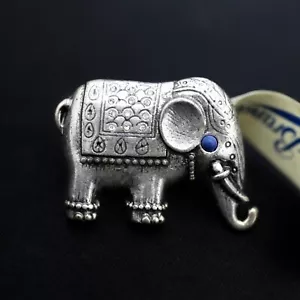 NUEVO CON ETIQUETAS LUCKY BRAND 3D Elefante Plata Talla 7 Anillo NUEVO - Imagen 1 de 6
