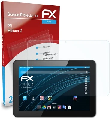 atFoliX 2x Película Protectora para bq Edison 2 transparente - Imagen 1 de 4