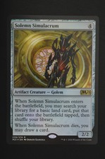 Magic The Gathering MTG SOLEMN SIMULACRUM FOIL Core Set 2021 M21 NM Near Mint