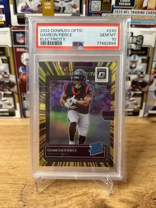 2022 Panini Donruss Optic Rated Rookie Electricity Dameon Pierce /65 PSA 10 - Picture 1 of 2