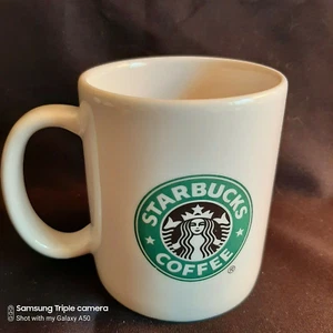 Starbucks Original Logo Classic 2004 White Coffee Mug 14 oz Siren Mermaid Logo - Picture 1 of 8