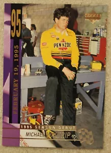 1995 Upper Deck Motorsports Racing MICHAEL WALTRIP Electric Gold SSP card #252 - Foto 1 di 2