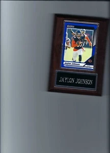 JAYLON JOHNSON PLAQUE CHICAGO BEARS FOOTBALL NFL C - Picture 1 of 1