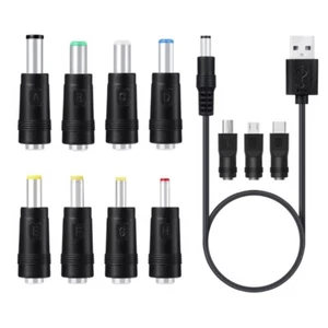 USB to 5.5x2.1mm 3.5mm 4.0mm 4.8mm 6.4mm 5.5x2.5mm Charging Cable Cord for phone - Zdjęcie 1 z 8