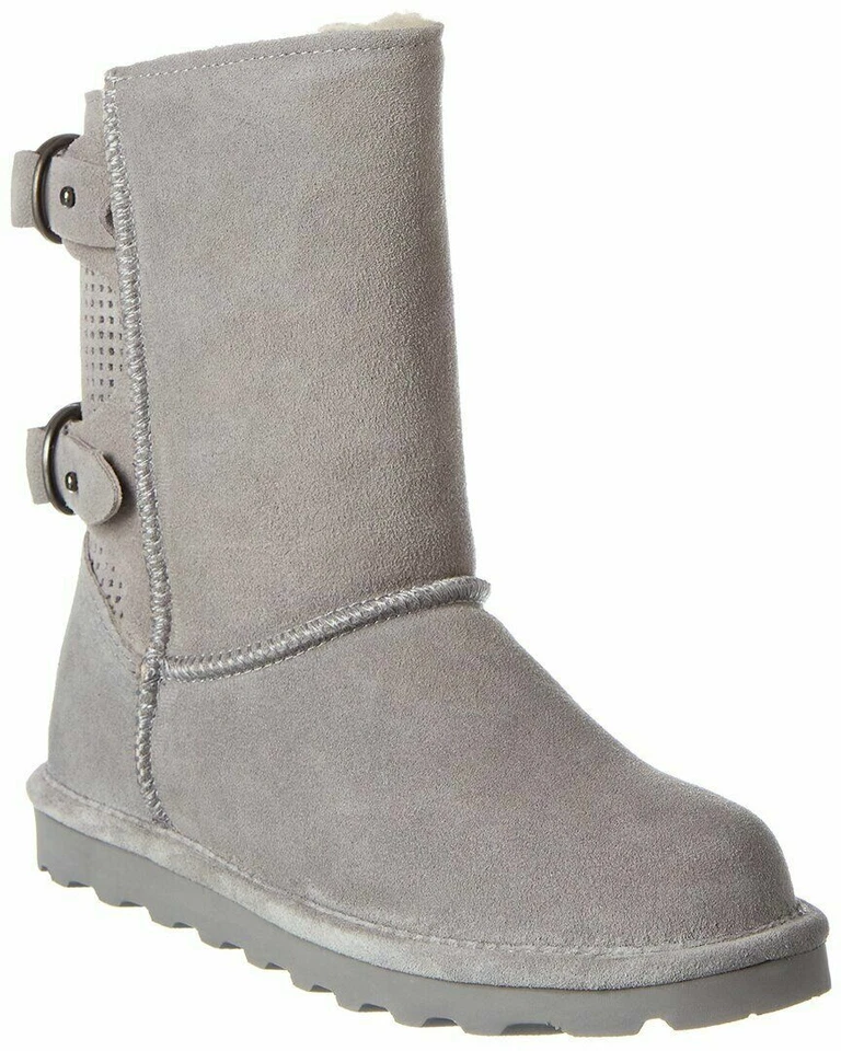 BEARPAW Women's Clara Boot Gray Fog Size 7