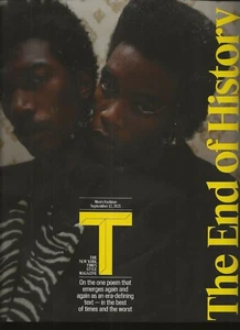 NEW YORK TIMES STYLE MAGAZINE SEPTEMBER 12, 2021 THE END OF HISTORY ON THE COVER - Picture 1 of 1