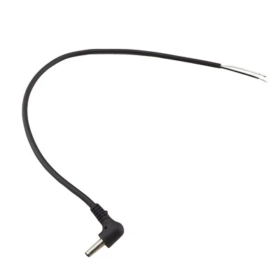 DC Tip Power Connector 3.5mm x 1.35mm Male Plug Right Angle Cord Cable 30cm/1ft - Image 1 of 4