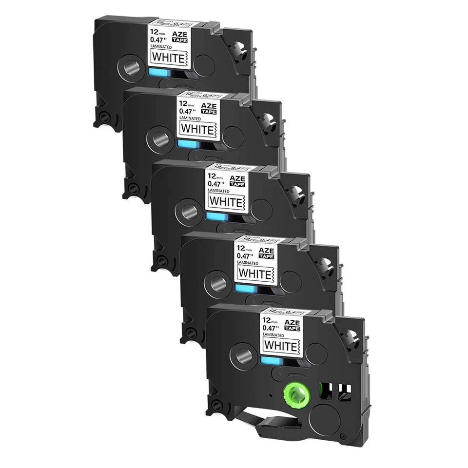 DIGI-OFFICE Compatible with Brother 5PK TZe TZ 231 White Label Tape PT-E550W PT-H100