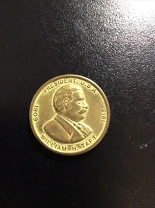William H. Taft 27. Präsident Präsidentenmünze 1909-1913 Medaille Token #27 - Bild 1 von 2