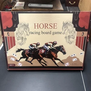 Large 21 inch Horse Racing Board Game Equipped with 11 Luxury Horses - Picture 1 of 11