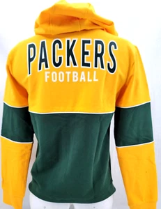 NEW Green Bay Packers Yellow Team Hoodie sweatshirt Full Zip Jacket Women's S - Picture 1 of 9