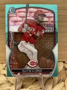 2023 Bowman Green Mojo Elly De La Cruz /225 Cincinnati Reds Superstar! Sick Card - Picture 1 of 2