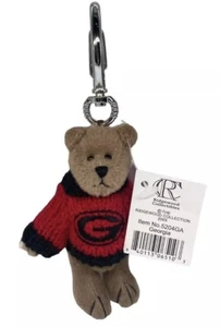 Georgia Bulldogs Oso de Peluche Articulado Llavero Clip-Madera de Cosacho Coleccionables-NUEVO CON ETIQUETAS - Imagen 1 de 3