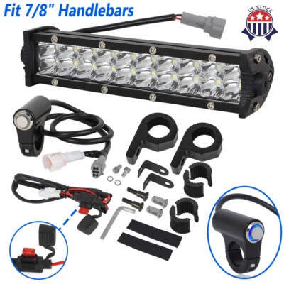 LED Headlight Light Bar Lighting Kit For Honda CRF110 CRF250R 450RX Plug-N-Play - Image 1 of 4