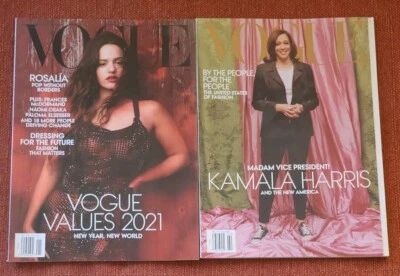 Vogue Fashion Magazine Lot of 13 (2020–2021) Adele Lizzo Selena Gomez Kamala  Foto 1 de 4