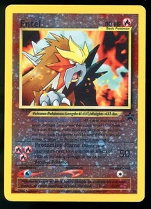 Entei 34 Black Star Promo Holo Promo Pokemon Card Vintage WOTC E4 - Picture 1 of 2