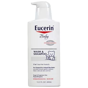Eucerin BABY WASH & SHAMPOO | FRAGANCIA SIN LÁGRIMAS Y JABÓN HIPOALERGÉNICO - Imagen 1 de 4