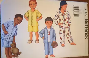 Butterick VERY EASY Pattern 3109 Boys/Children's Top, Shorts, Pants Sizes 2-5 UC - Picture 1 of 5