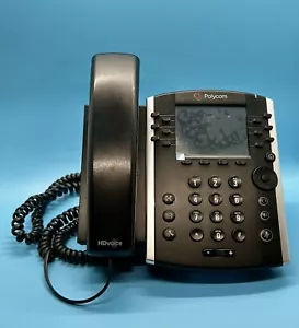 Polycom VVX 411 IP VOIP Phone 2201-48450-001 w/ Stand HD Voice Telephone Works! - Picture 1 of 7
