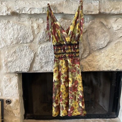 Vestido Lord And Taylor - Chetta B, Peter Noviello Sherrie Bloom 100% Seda Talla 2 Foto 1 de 4