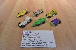 Mattel Hot Wheels 6 Cars Skull, Cobra, Lizard, Zombot, Piranha, Draggin(300-121) - Picture 1 of 11