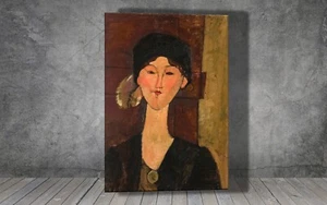 Amedeo Modigliani Portrait Of Beatrice Hastings CANVAS PAINTING ART PRINT 2201 - Picture 1 of 8