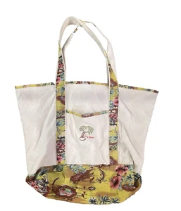 Old navy palm tree shoulder canvas tote bag multicolor y2k - Picture 1 of 7