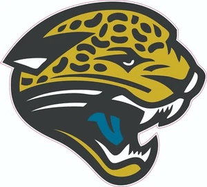 Jaguars 2 Full Size Football Helm Aufkleber - Bild 1 von 2